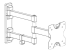 ARM-1204 - DELTACO ARM-1204 - Konsol - Vänster vinkel