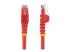 N6PATCH100RD - StarTech.com 100ft CAT6 Ethernet Cable, 10 Gigabit Snagless RJ45 650MHz 100W PoE Patch Cord, CAT 6 10GbE UTP Network Cable w/Strain Relief, Red, Wiring is UL Certified/TIA - Framsidan