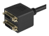 DVISPL1DD - StarTech.com 30 cm DVI-D till 2x DVI-D digital video splitter kabel ? M/F - Närbild