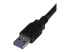 USB3SAA6BK - StarTech.com 6 ft / 2m Black SuperSpeed USB 3.0 Cable A to A - Närbild