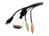 USBDVI4N1A6 - StarTech.com 6 ft 4-in-1 USB DVI KVM Cable with Audio and Microphone - Närbild