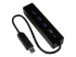 ST4300PBU3 - Startech 4-Port USB 3.0 Hub with Built-in Cable - Höger vinkel
