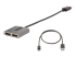 MST14DP122DP - StarTech.com 2-Port DisplayPort MST Hub, Dual 4K 60Hz, DP to 2x DisplayPort Monitor Adapter, DP 1.4 Multi-Monitor Video Adapter w/ 1ft Built-in Cable, USB Powered, Windows Only - Vänster vinkel