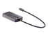 118-USBC-HDMI-VGADVI - StarTech.com USB C Video Adapter, USB C to HDMI DVI VGA Adapter, Up to 4K 60Hz, Aluminum, Multiport Video Display Adapter for Laptops, Thunderbolt 3/4 Compatible, USB Type C Monitor Adapter - Höger vinkel