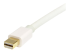 MDP2DPMM1MW - StarTech.com 1m 3 ft White Mini DisplayPort to DisplayPort 1.2 Adapter Cable M/M - Närbild