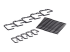 AR8113A - APC - Kabelhanteringsring (paket om 10) - Framsidan