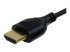 HDMIMM3HSS - StarTech.com 3ft Slim HDMI Cable, 4K High Speed HDMI Cable with Ethernet, 4K 30Hz UHD HDMI Cord, 10.2 Gbps Bandwidth, 4K HDMI 1.4 Video / Display Cable M/M, 36AWG, ARC, HDCP 1.4, CEC - Närbild