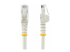N6PATCH75WH - StarTech.com 75ft CAT6 Ethernet Cable, 10 Gigabit Snagless RJ45 650MHz 100W PoE Patch Cord, CAT 6 10GbE UTP Network Cable w/Strain Relief, White, Wiring is UL Certified/TIA - Flera vinklar