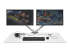 ARMSLIMDUOS - StarTech.com Desk Mount Dual Monitor Arm with USB & Audio, Grommet/Desk Clamp VESA Mount for up to 32 inch Displays, 2x USB, 2x 3.5mm audio, Ergonomic Full Motion Dual Monitor Arm, Silver - Framsidan
