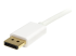 MDP2DPMM2MW - StarTech.com 2m 6 ft White Mini DisplayPort to DisplayPort 1.2 Adapter Cable M/M - Närbild